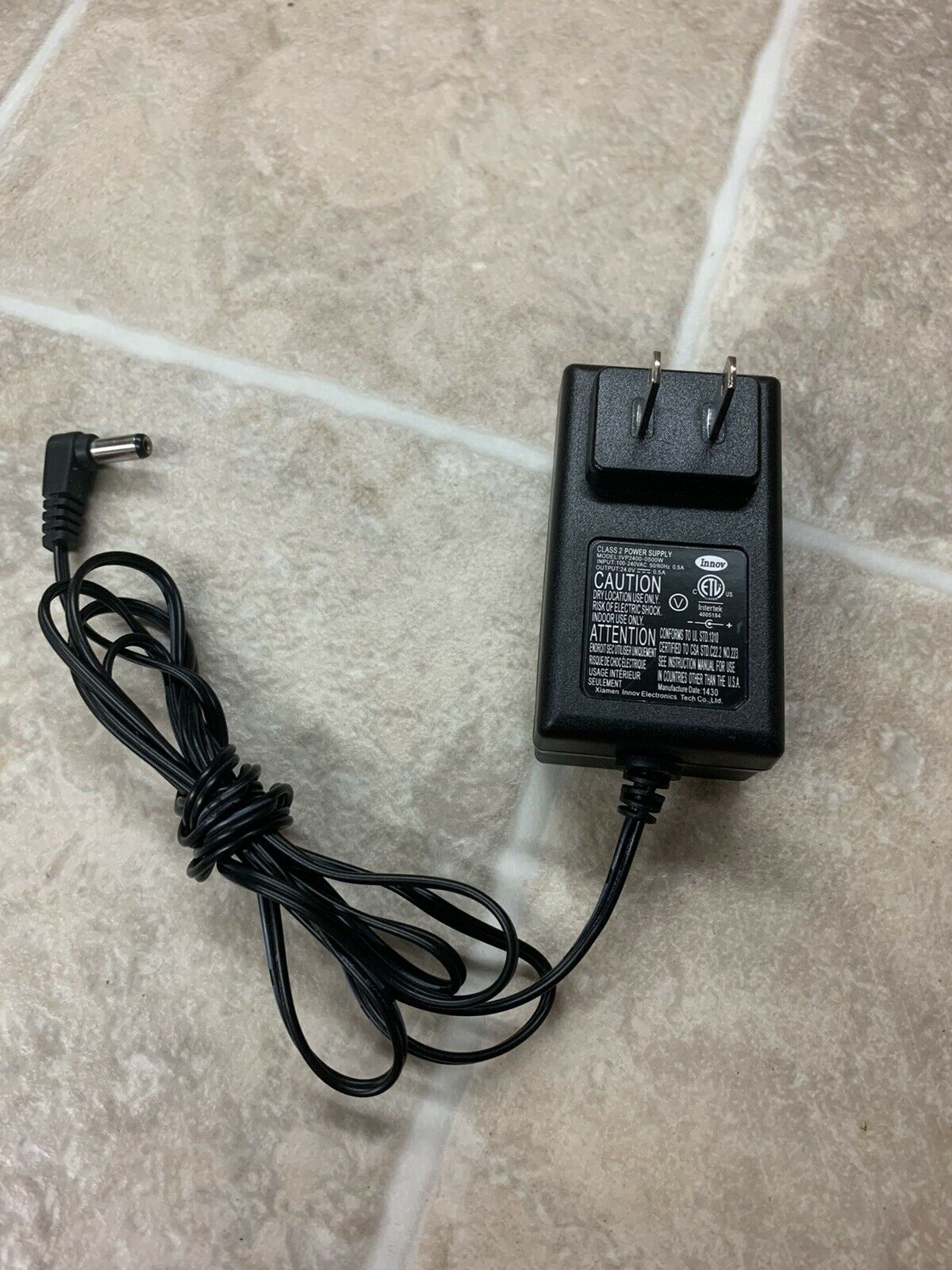 *Brand NEW* Innov IVP2400-0500W 24V 0.5A AC DC Adapter POWER SUPPLY